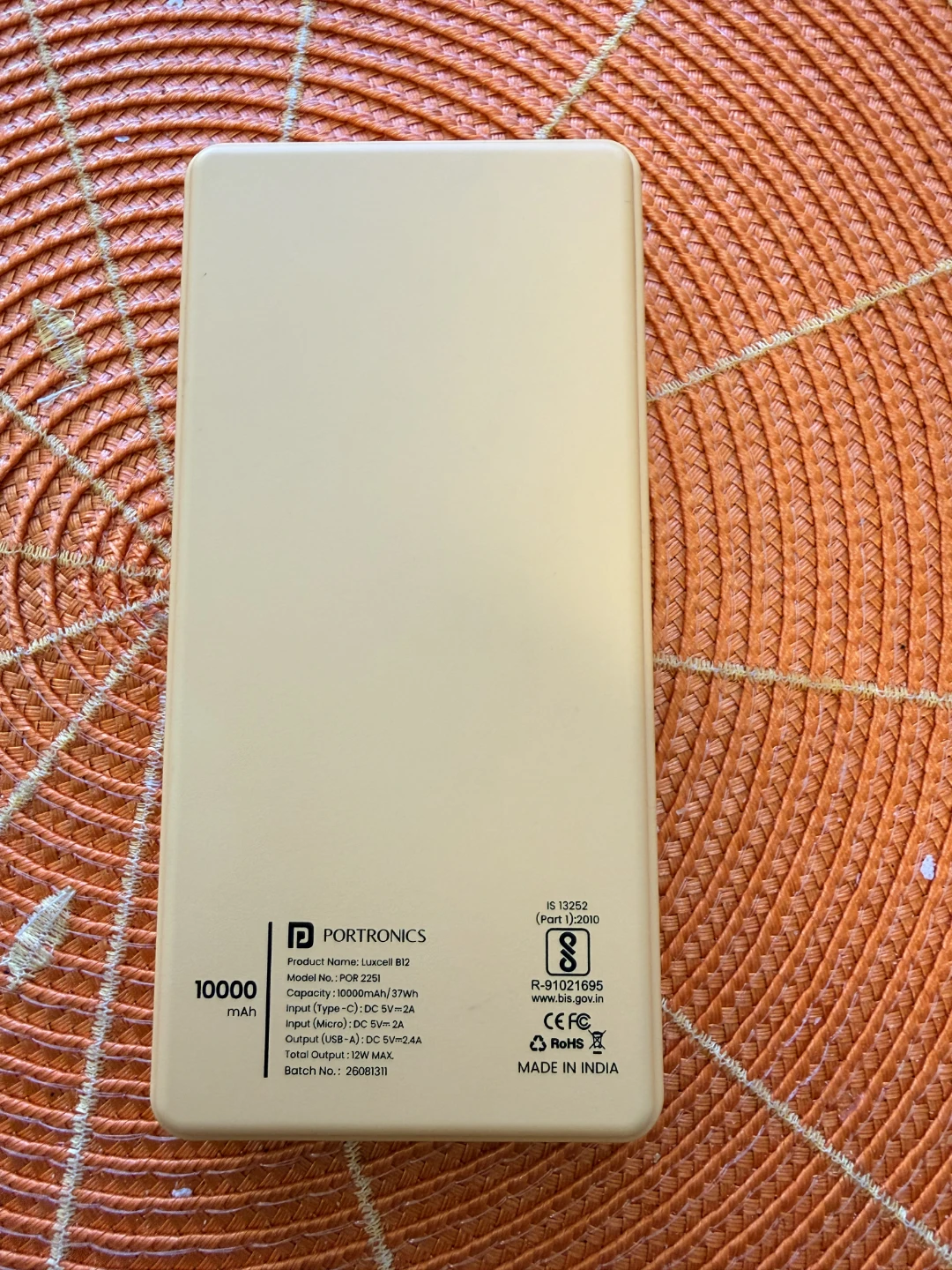 (NEW) Portronics Luxcell 10000mAh Power Bank - photo 3