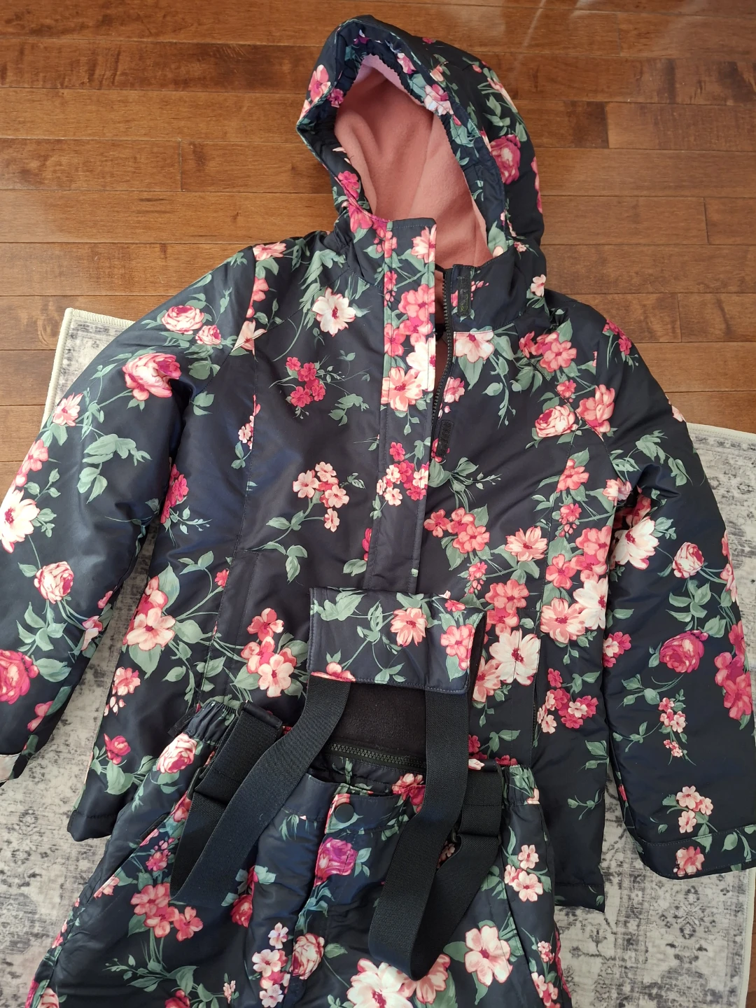 Floral Winter Snow Suit Set