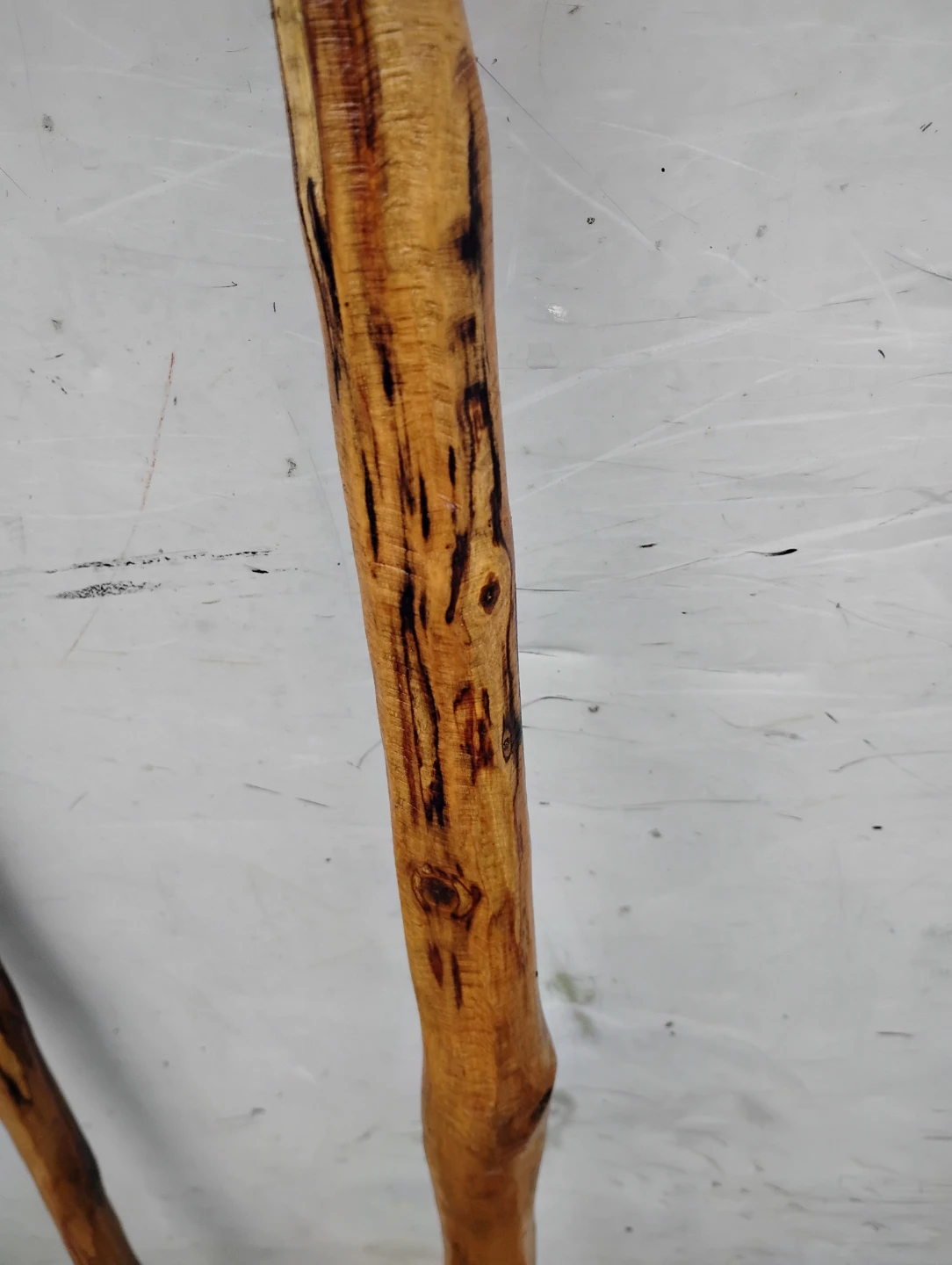 Set of Two Handcrafted Wooden Walking Sticks - photo 3