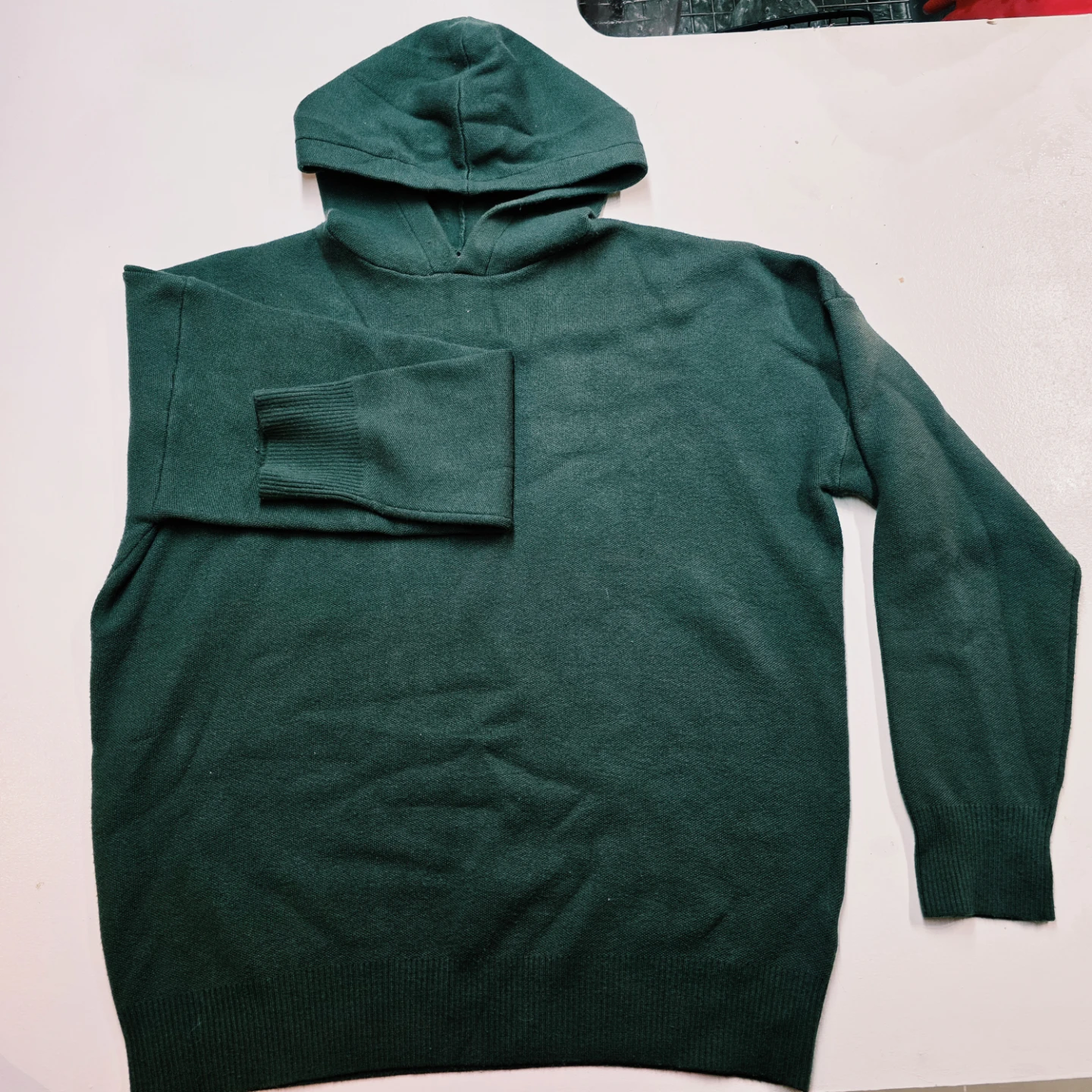 Green Knit Hoodie