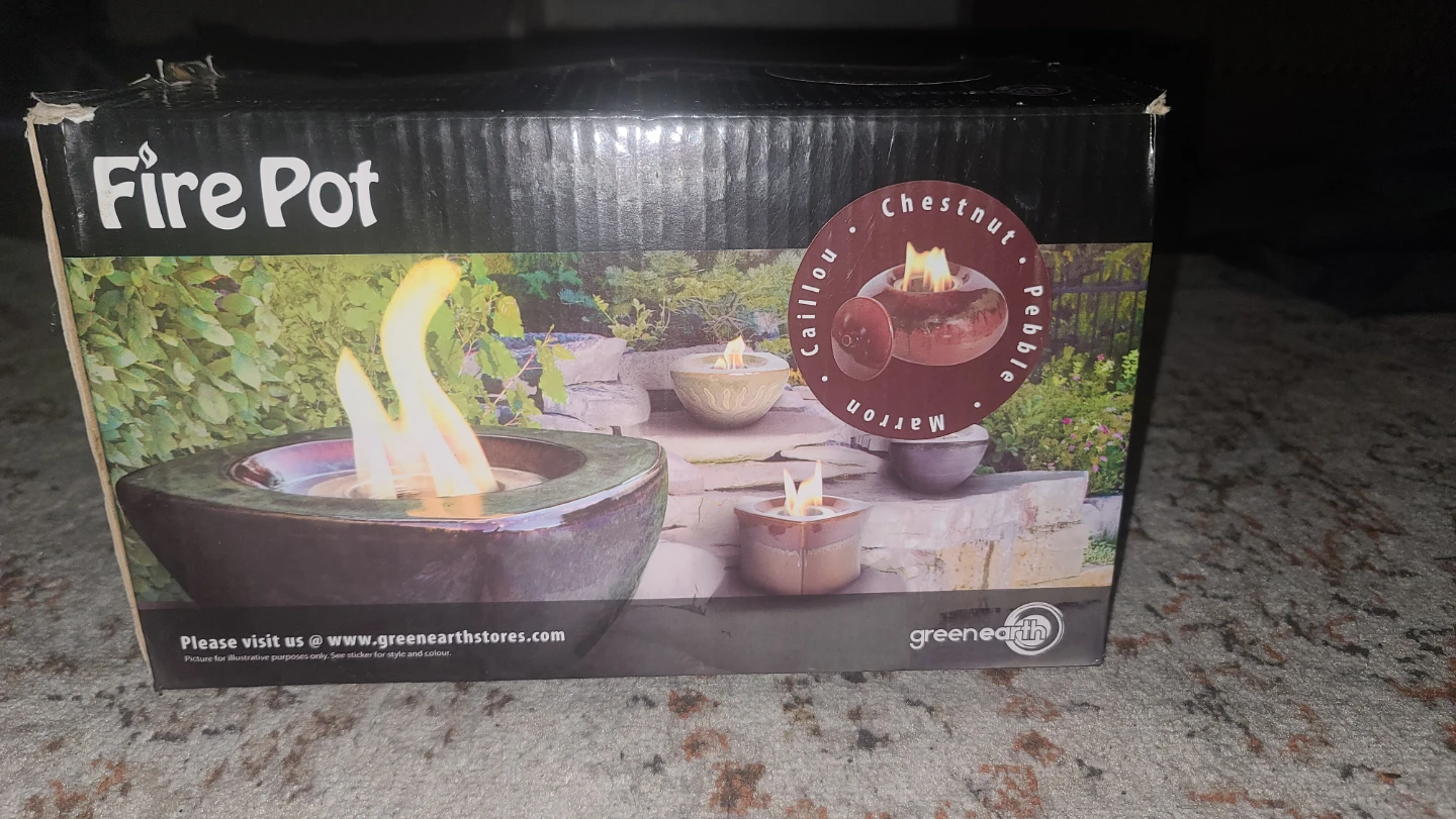 Greenearth Ceramic Fire Pot - Chestnut - photo 2