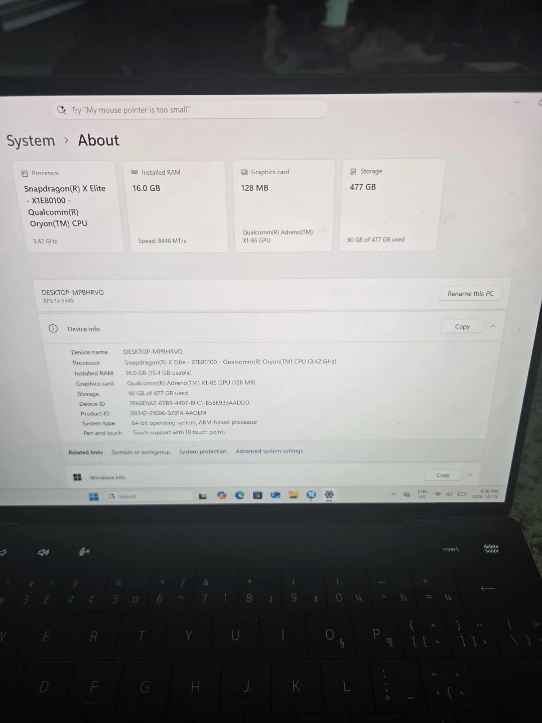 Dell XPS 13 9345 Snapdragon X Elite Laptop - photo 4
