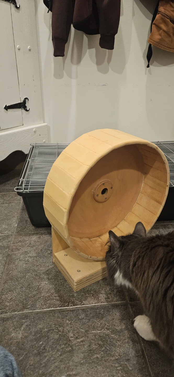 Hamster cage, carrier, wooden exercise wheel and more - photo 2