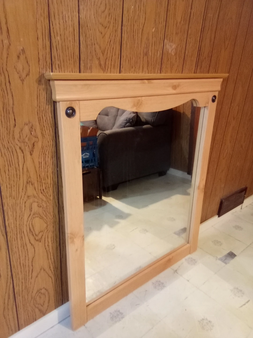 Solid Wood Wall Mirror