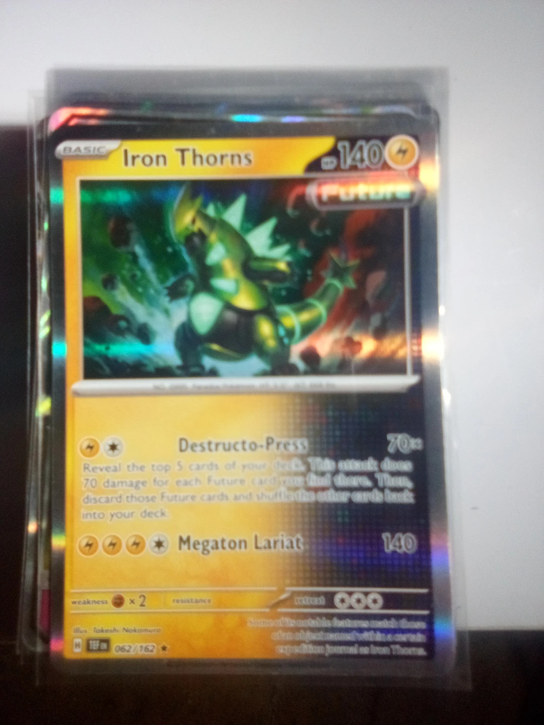 Iron Thorns Pokemon Card 062/162