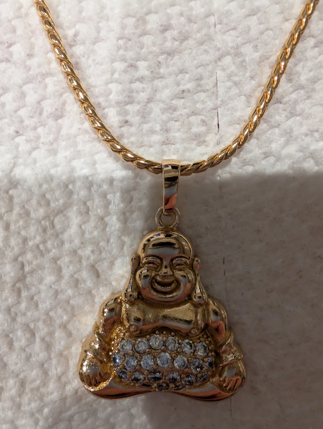 Xuping 18 K Gold Plated Buddha Pendant Necklace - photo 3