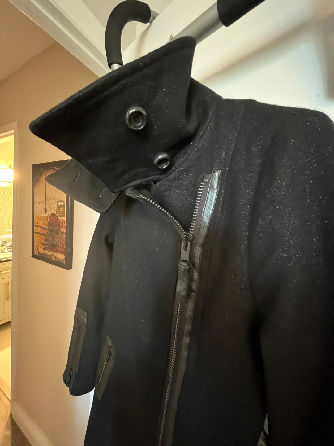 Black Wool-Blend Mackage Woman Coat - photo 5