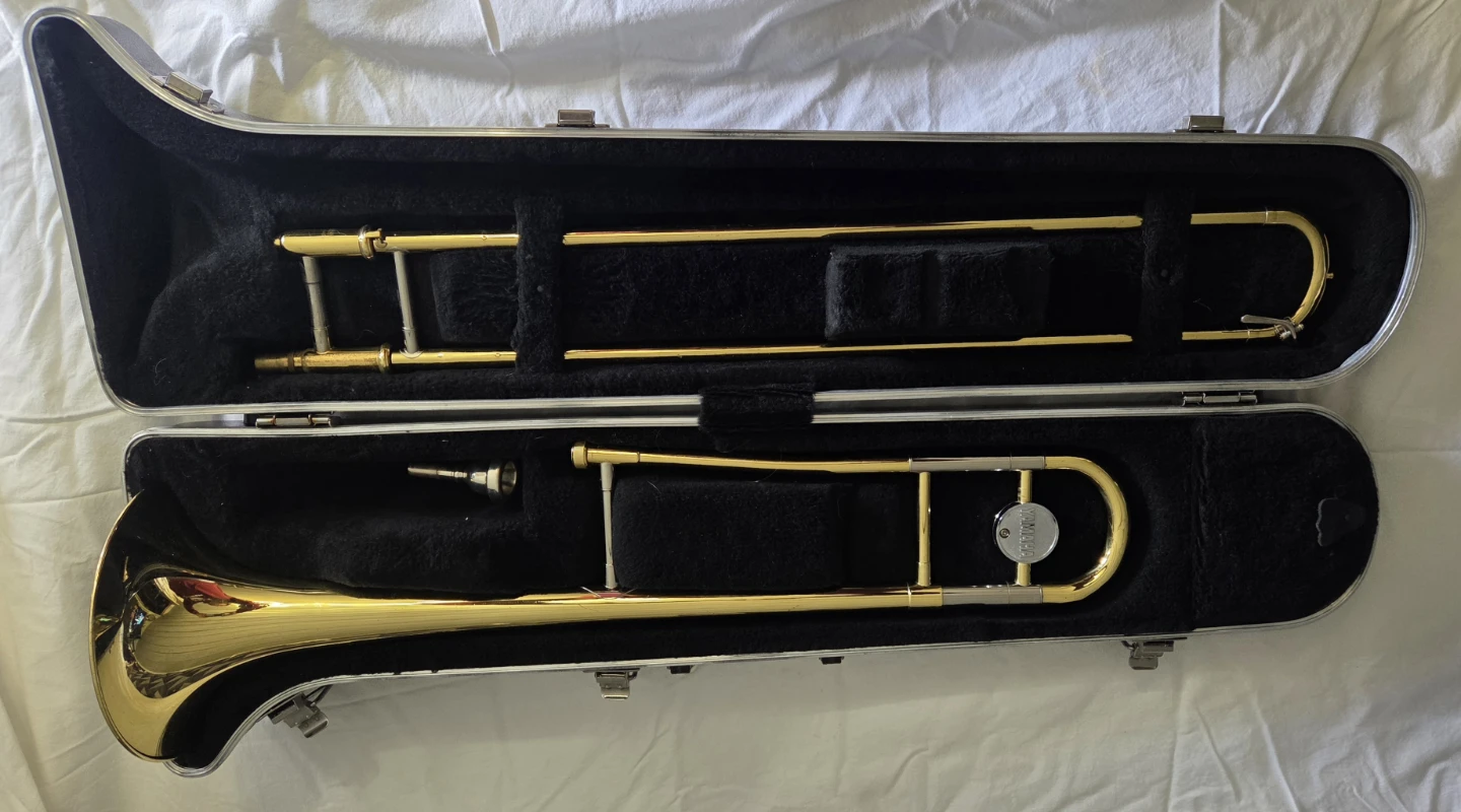 Yamaha Trombone with Case and Accessories