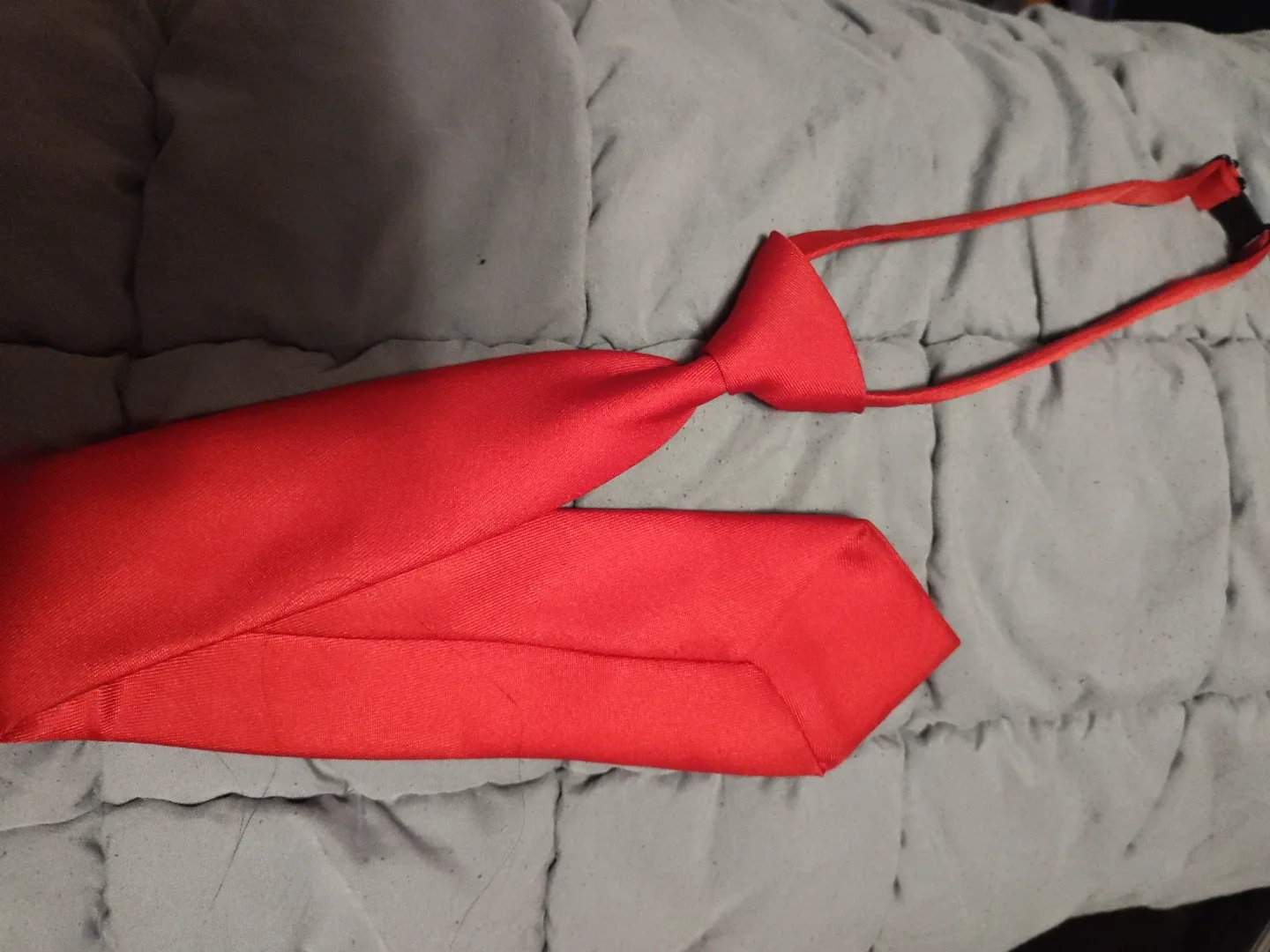 Red Clipped Necktie