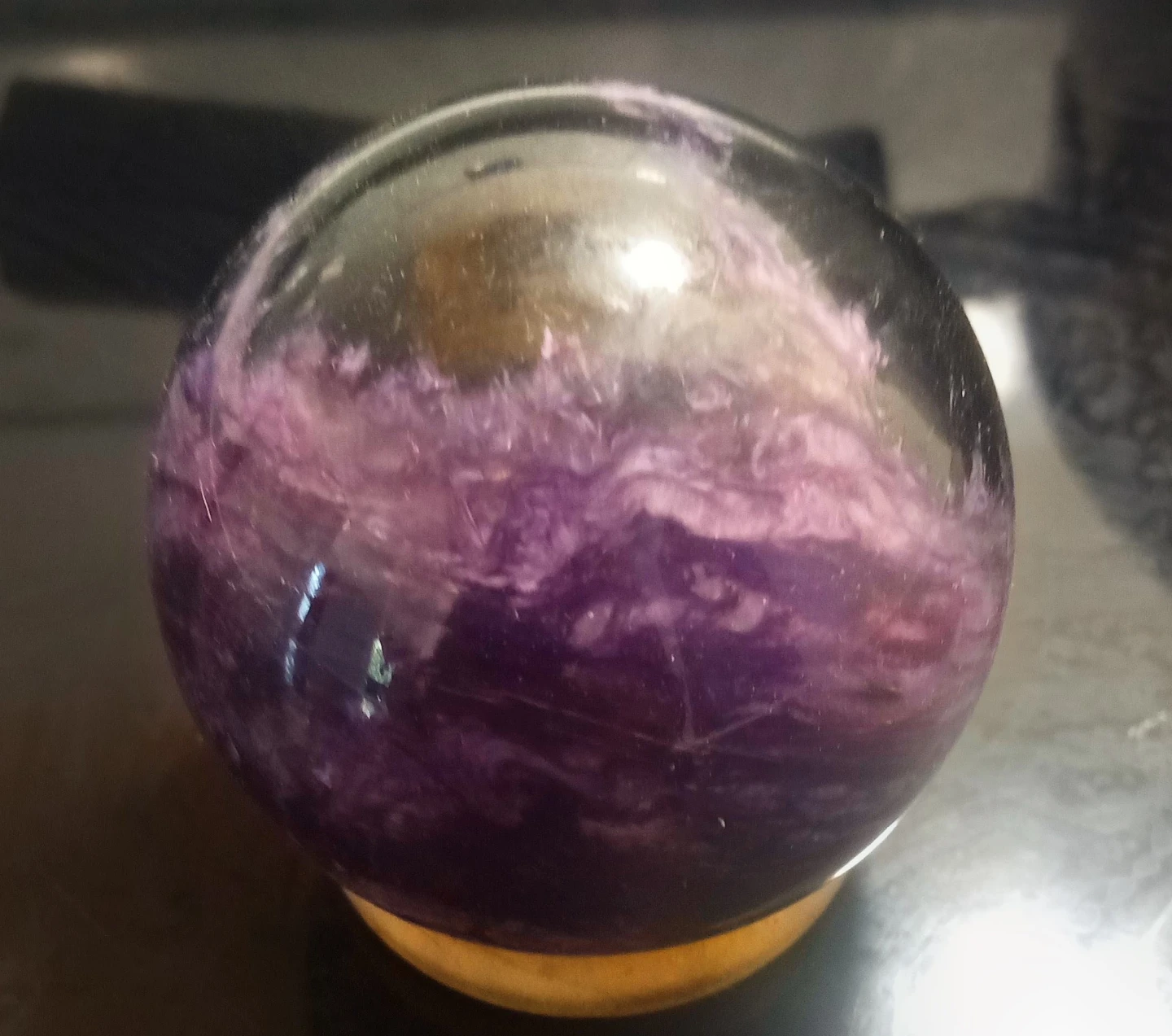 Natural Charoite Sphere