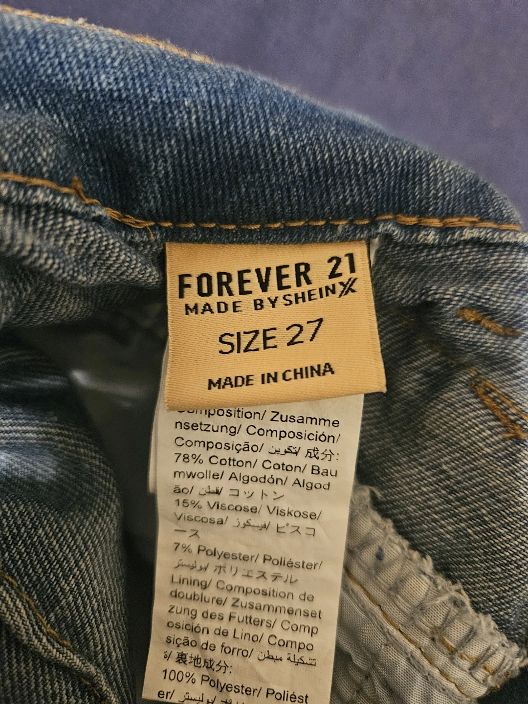 Forever 21 Made By Shein Jeans Size 27 - photo 3