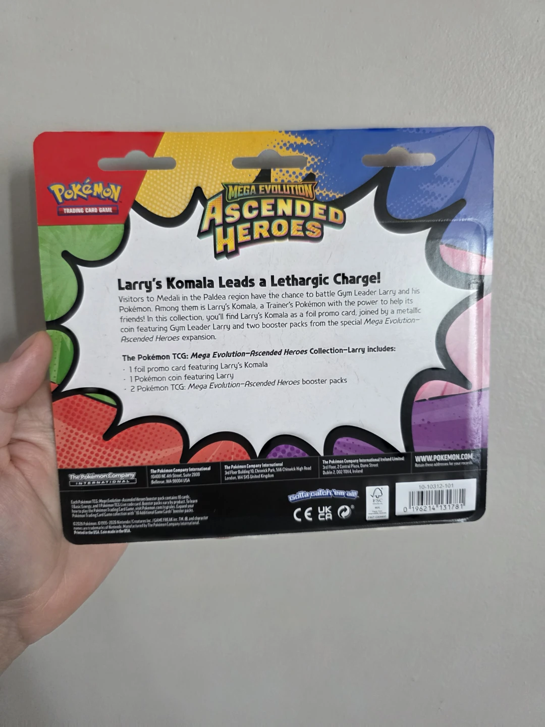 Pokémon TCG Mega Evolution Ascended Heroes Collection-Larry - photo 2