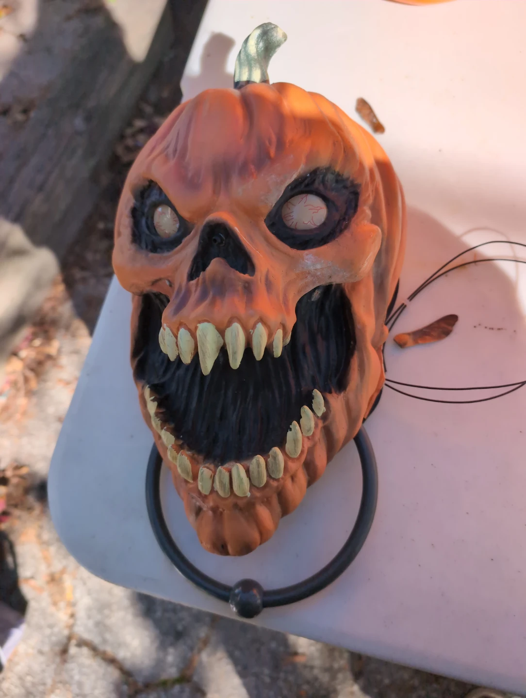 Pumpkin Skull Door Knocker