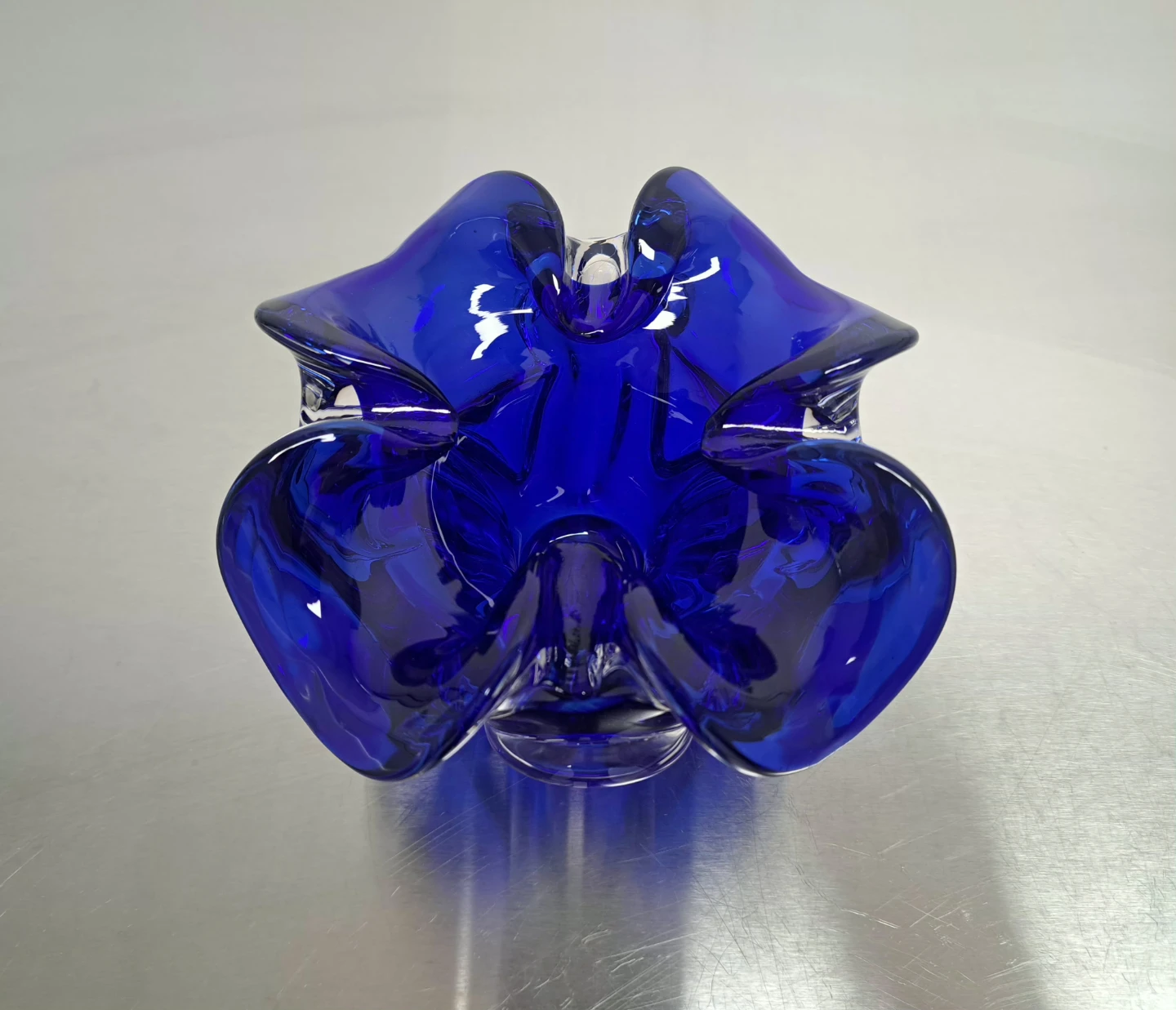 MCM Cobalt Blue Art Glass Bowl - photo 4