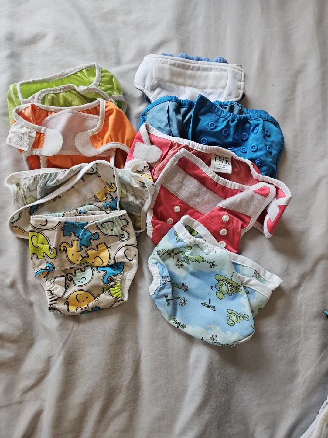 Assorted Reusable Cloth Diapers