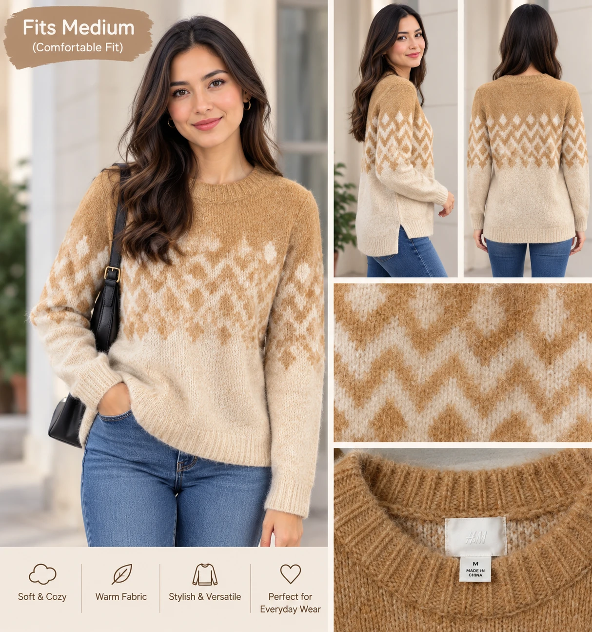 H&M Patterned Sweater