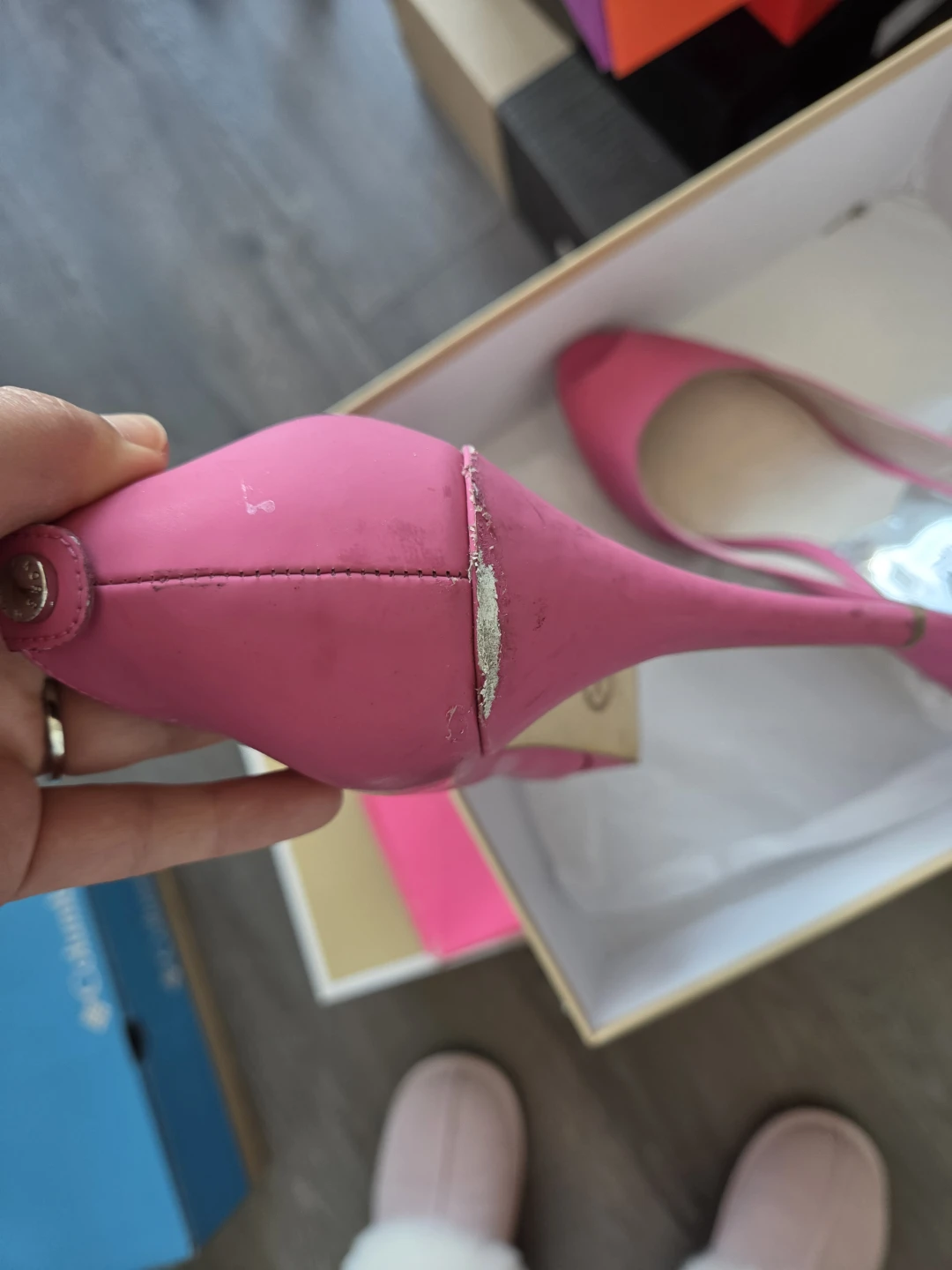 Michael Kors Pink Peep-Toe Heels - photo 3