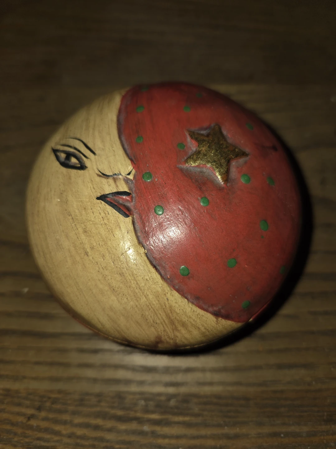 Decorative Hand-Painted Wooden Trinket Box