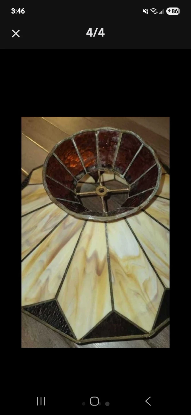 Stained Glass Ceiling Light Fixture - photo 4