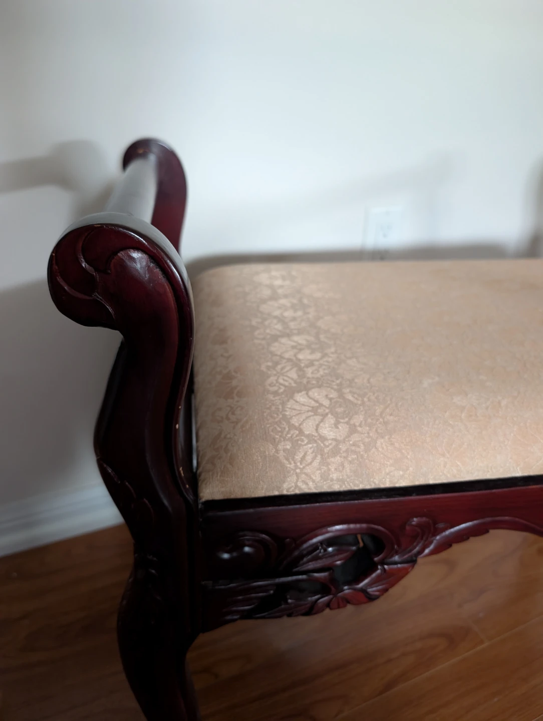 WOODEN CUSHION ACCENT BENCH SEAT - photo 2