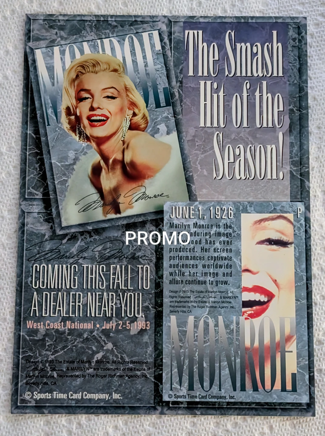 1993 Marilyn Monroe 100 Card Trading Set - photo 4