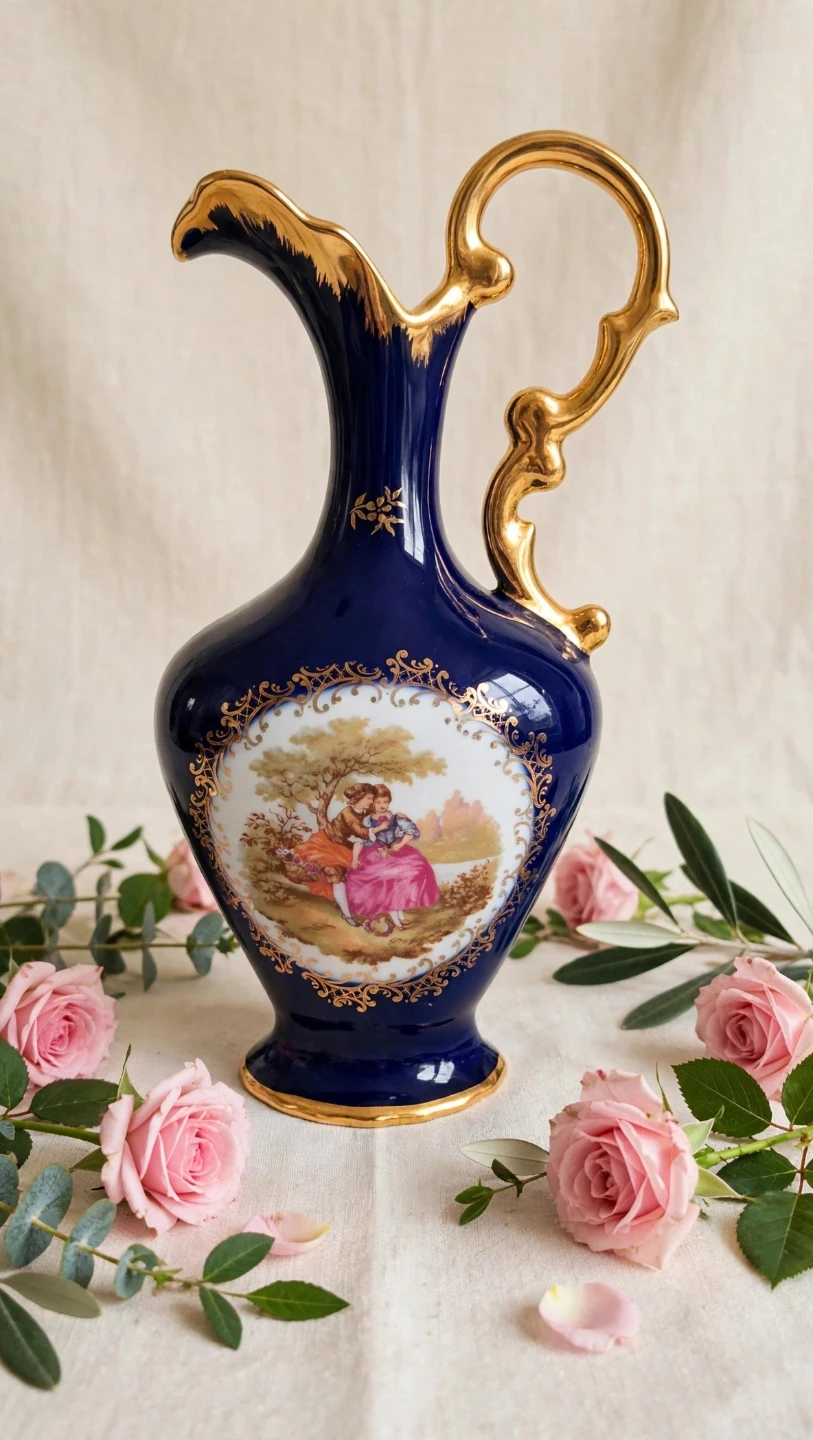 Limoges Fragonard Porcelain Ewer - photo 2