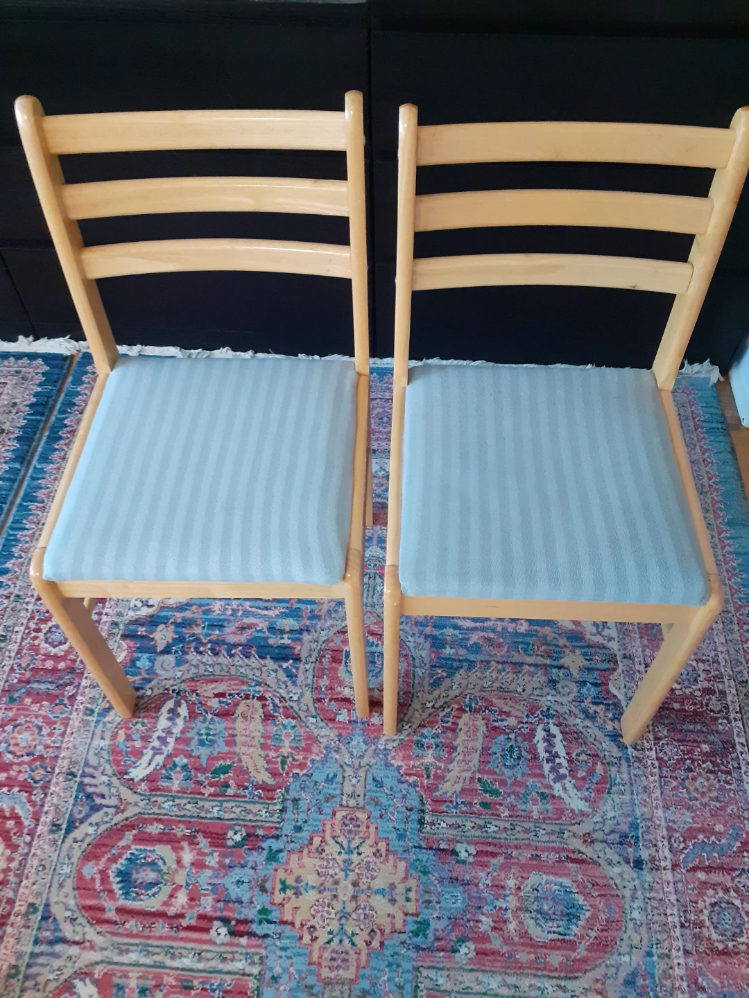 Two Wooden Dining Chairs - photo 2
