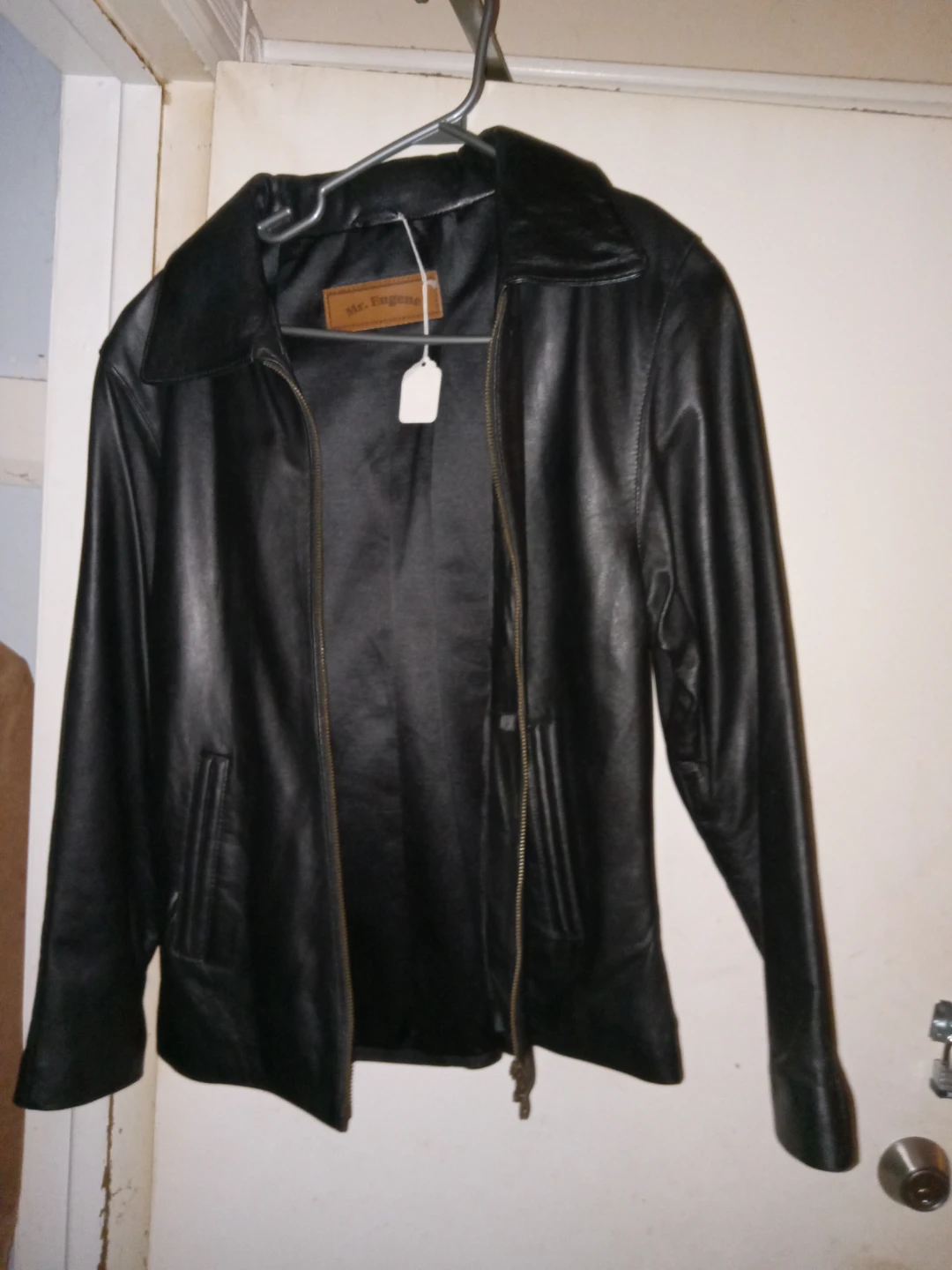 Mr. Eugene Black Leather Jacket