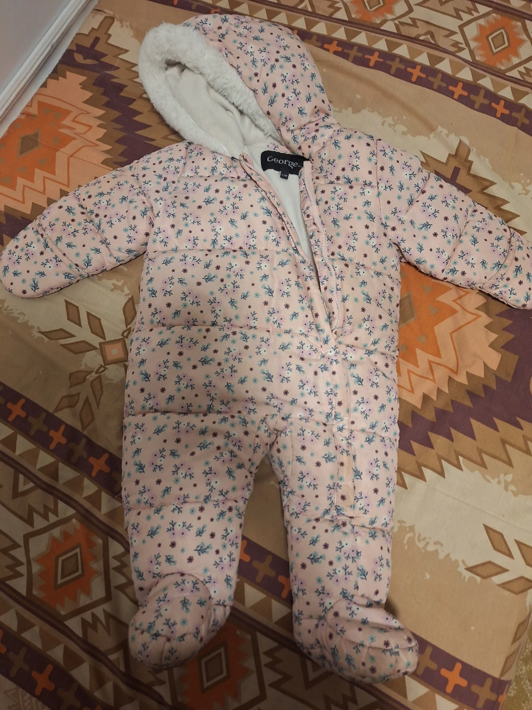George Baby Floral Snowsuit - photo 3