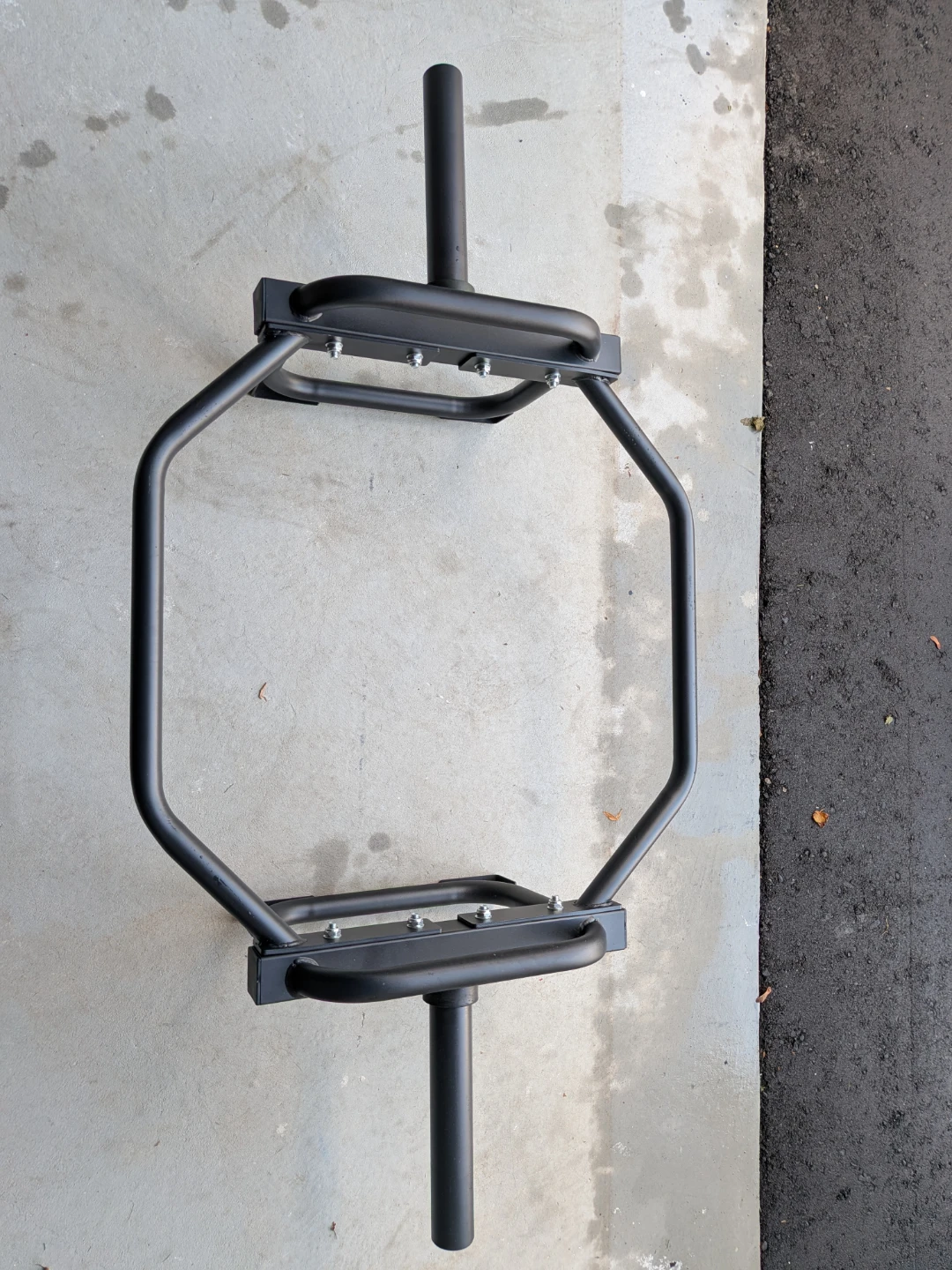 Black Steel Hex Trap Bar Olympic