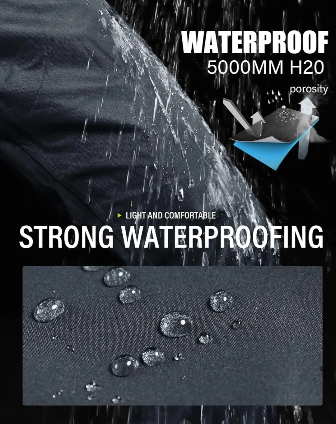 Waterproof Travel Rain Pants Large - photo 2