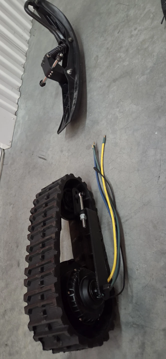 Electric Snowboard Conversion Track and Ski