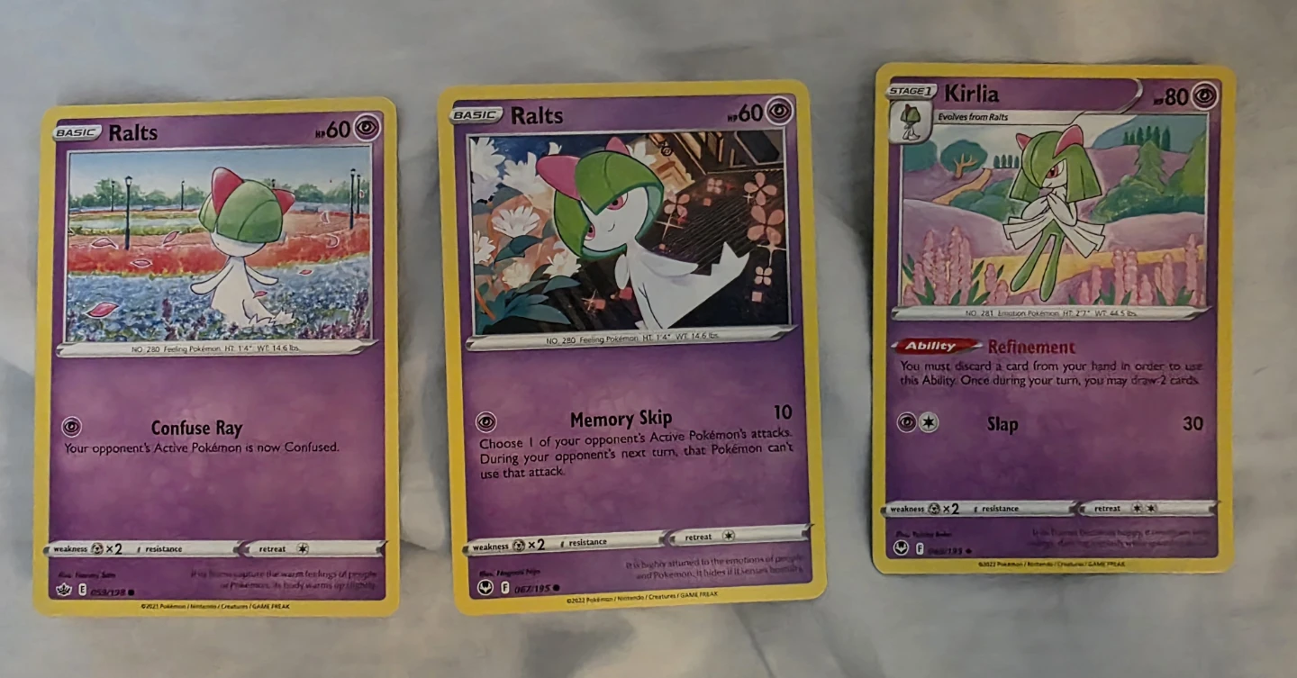 Pokemon Card Set: Ralts and Kirlia