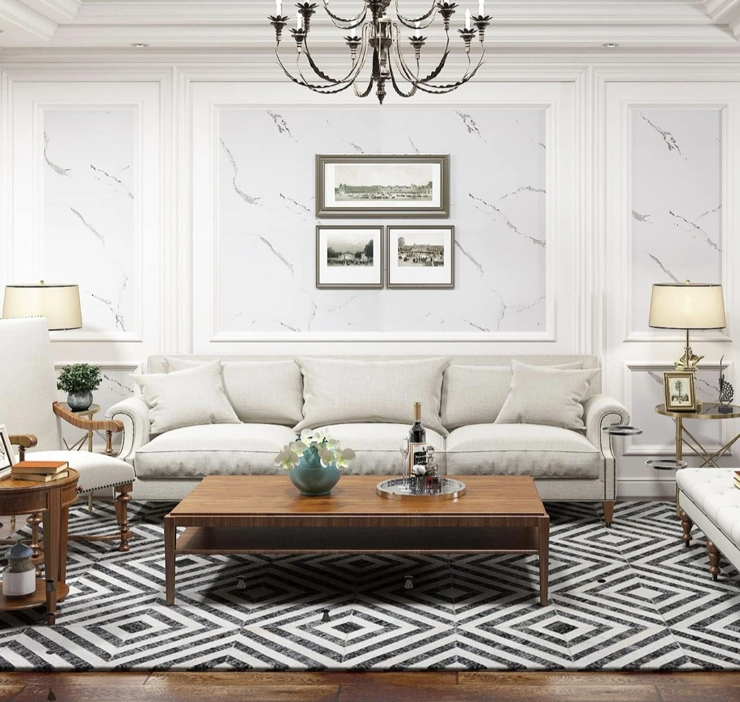 White Marble Peel & Stick Self Adhesive Wallpaper  15.7"×78.7" - photo 2