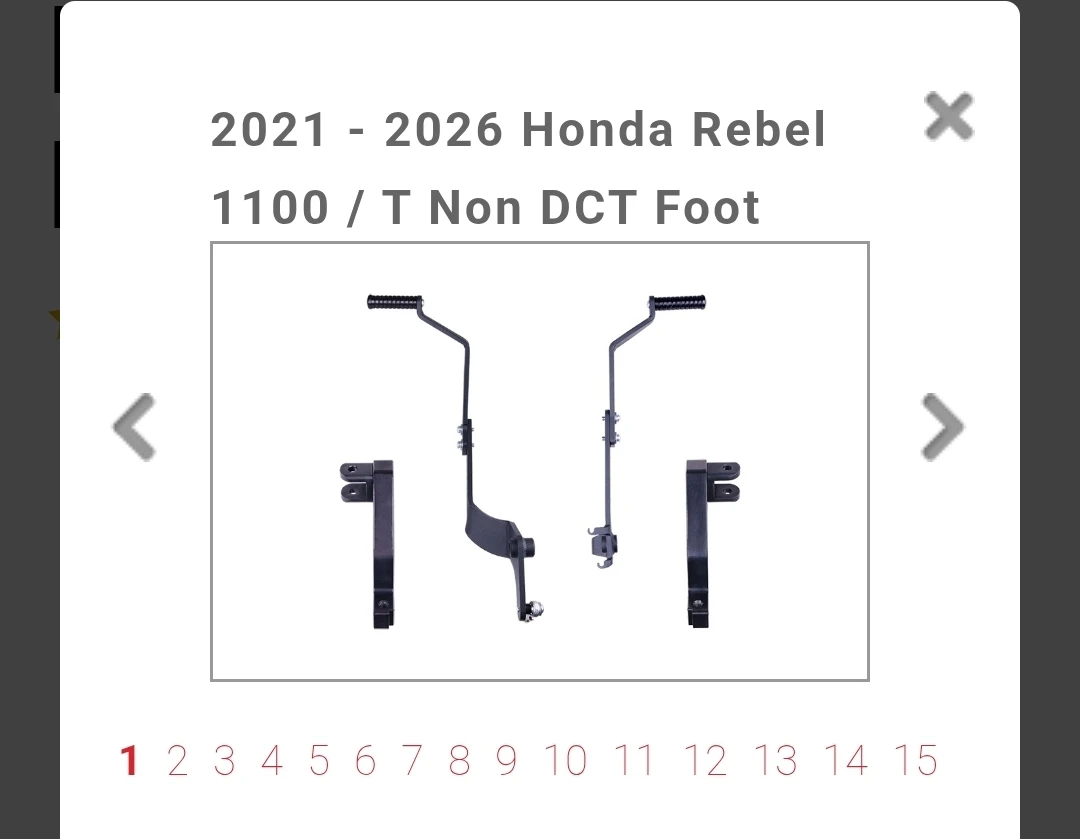 Honda Rebel 1100 Non-DCT Foot Control Kit - photo 3