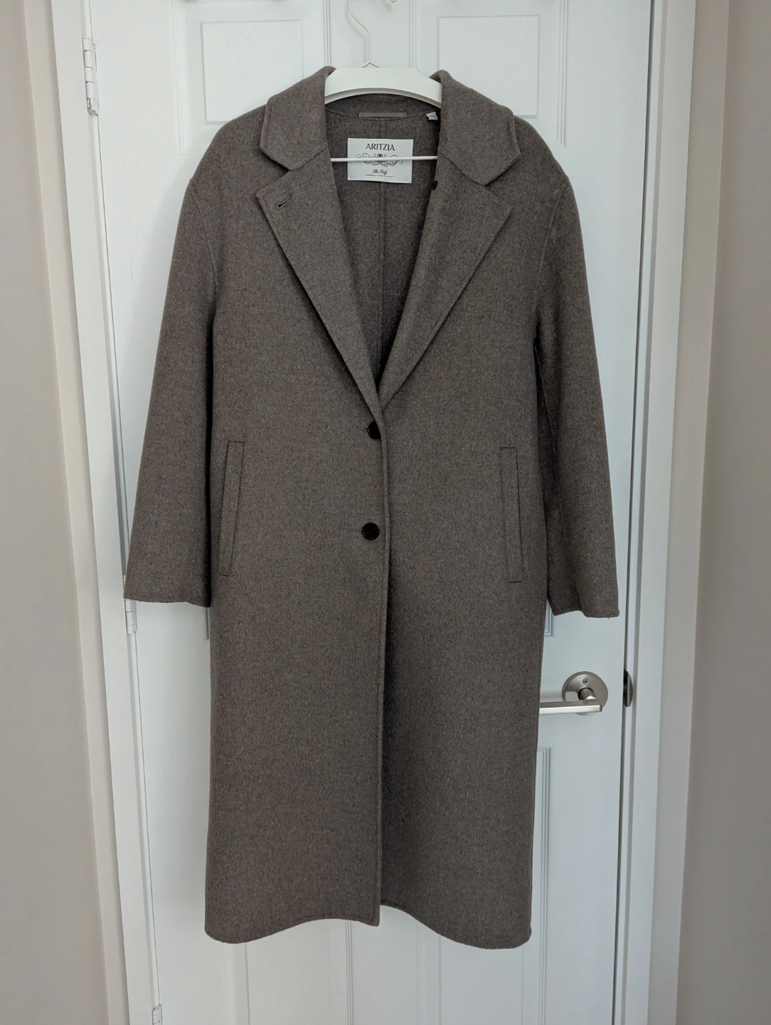 Aritzia The Only Coat - Taupe - Size Medium