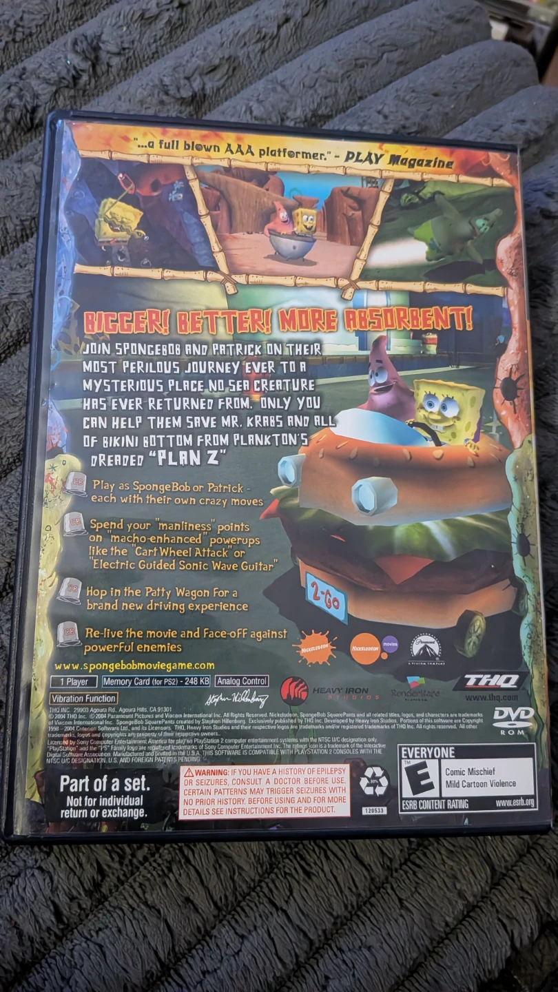 The SpongeBob SquarePants Movie PS2 Game - photo 2