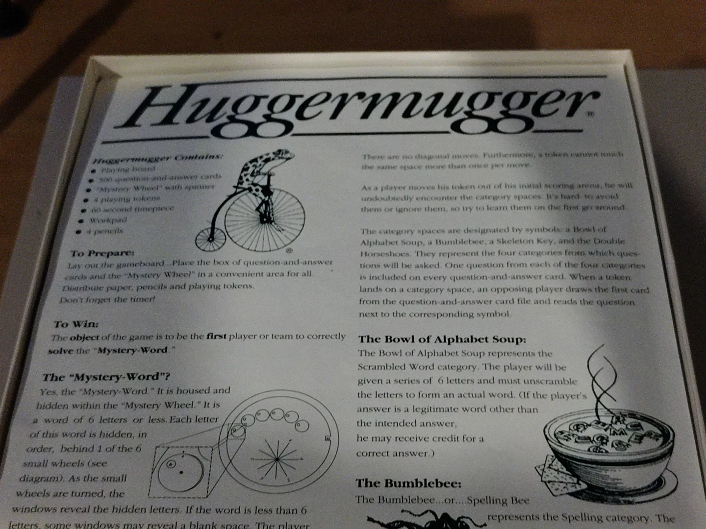 Huggermugger Mystery-Word Board Game - photo 3