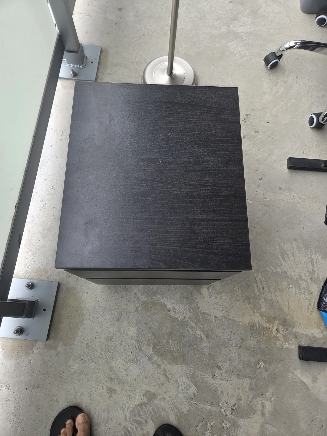 Black 2-Drawer Nightstand - photo 5