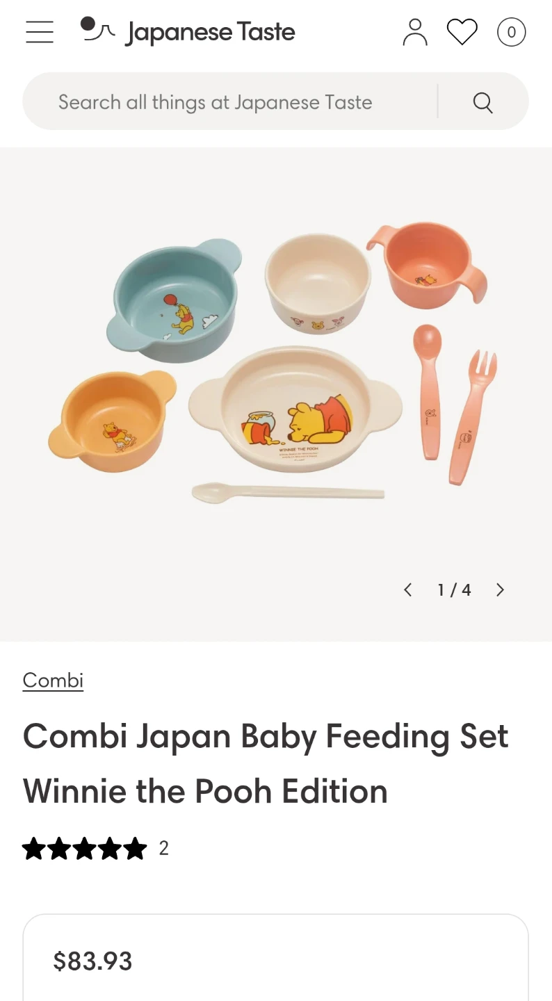 Combi Winnie the Pooh Baby Feeding Set - photo 2