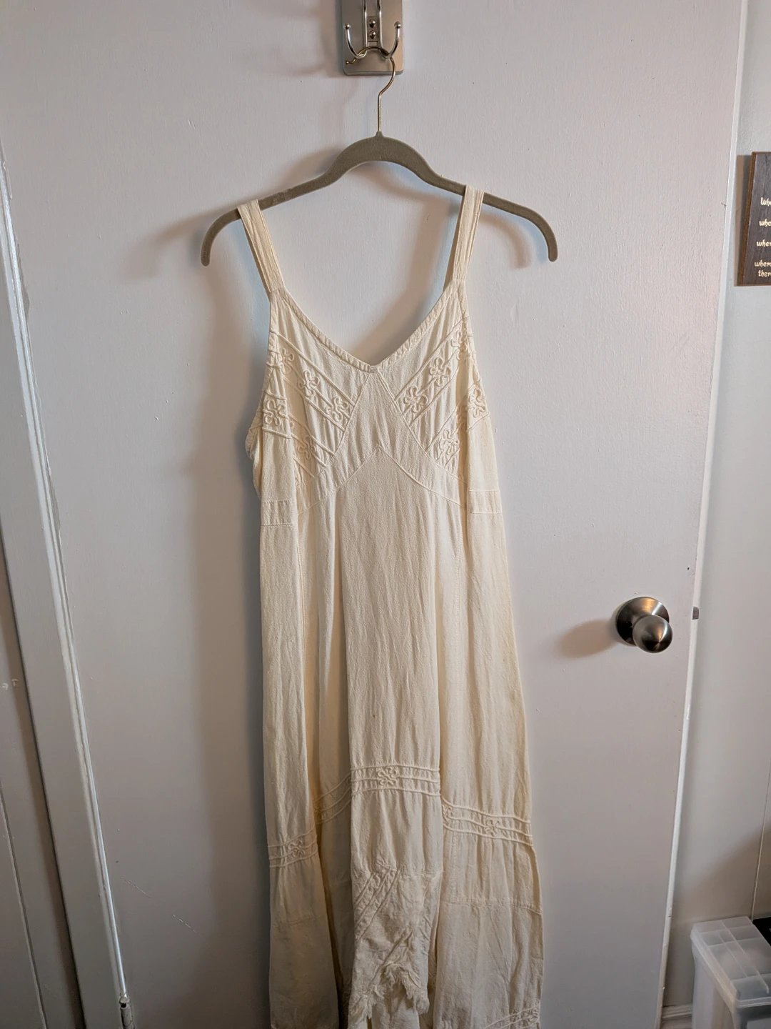 Ayllu Cotton Maxi Dress - Off-White