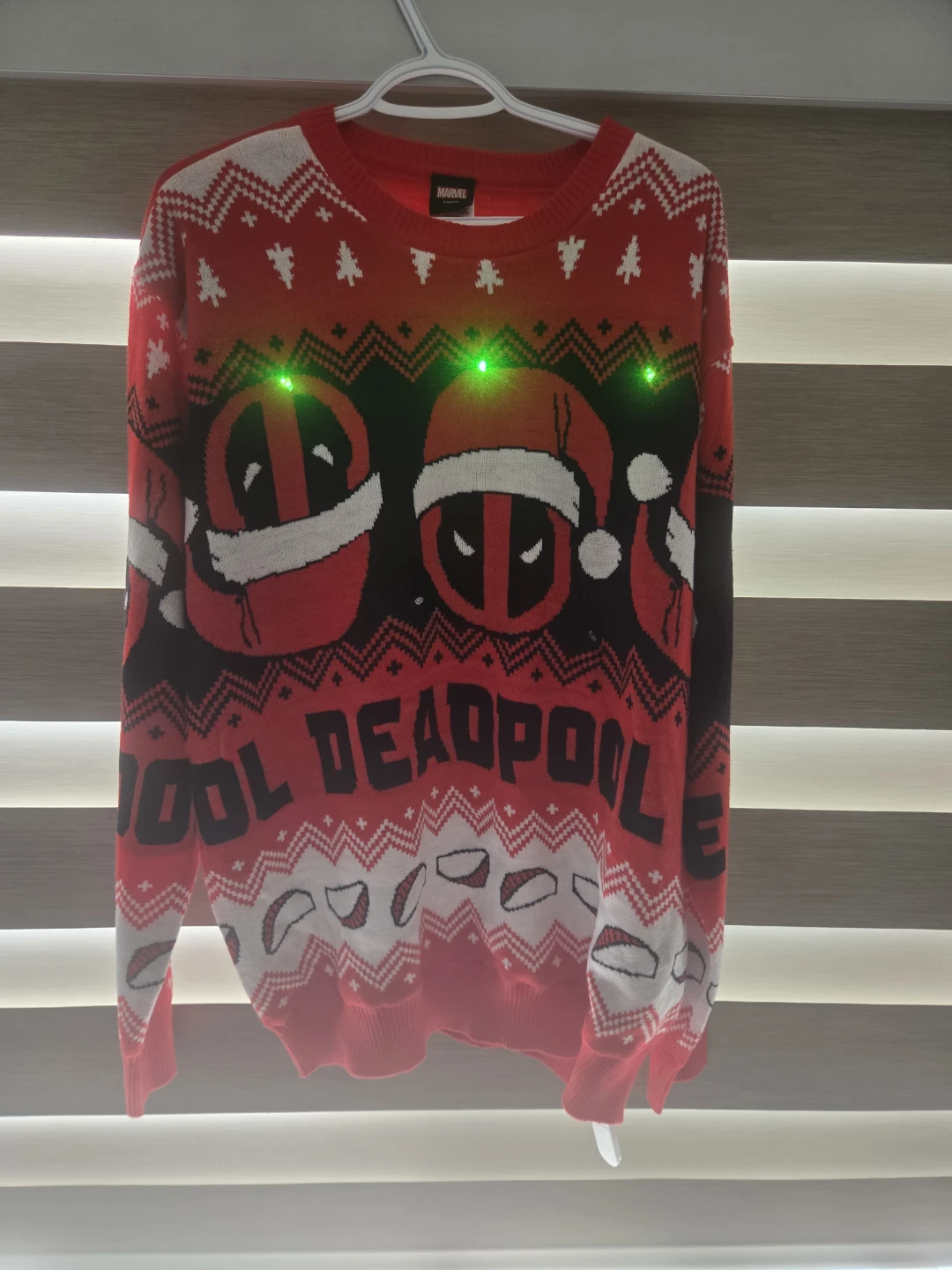 Marvel Deadpool Light-Up Christmas Sweater - photo 3