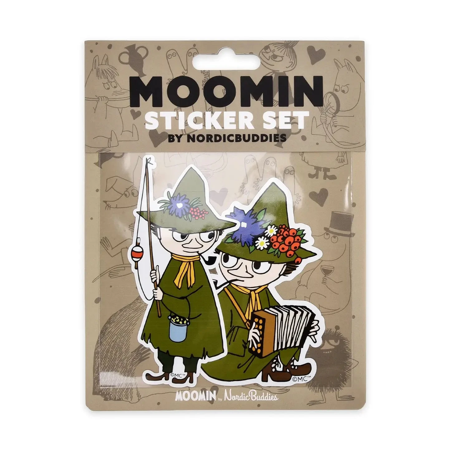 NordicBuddies Moomin Snufkin XL Sticker Set
