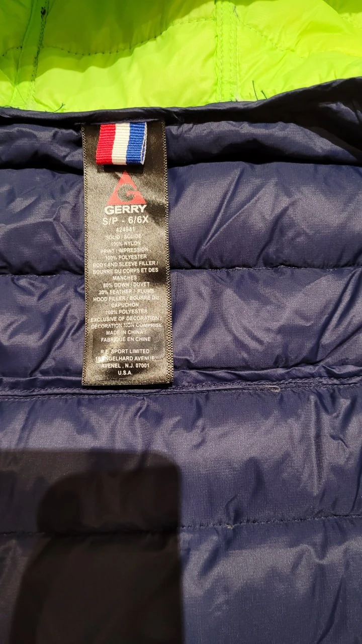 Gerry Kids Puffer Jacket - Blue/Grey - Size 6/6X - photo 2