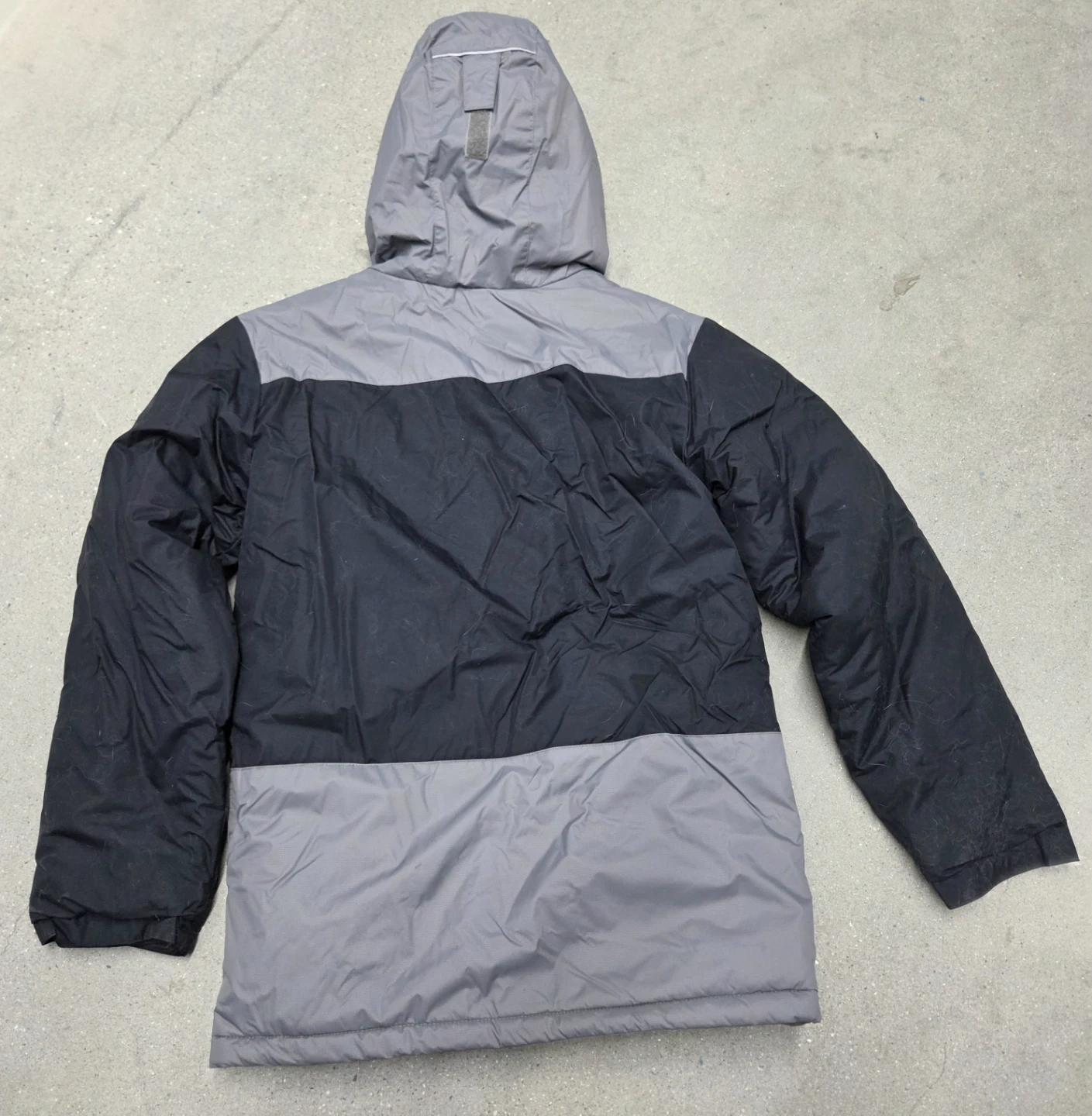 Columbia Hooded Puffer Jacket Black/Gray - photo 2
