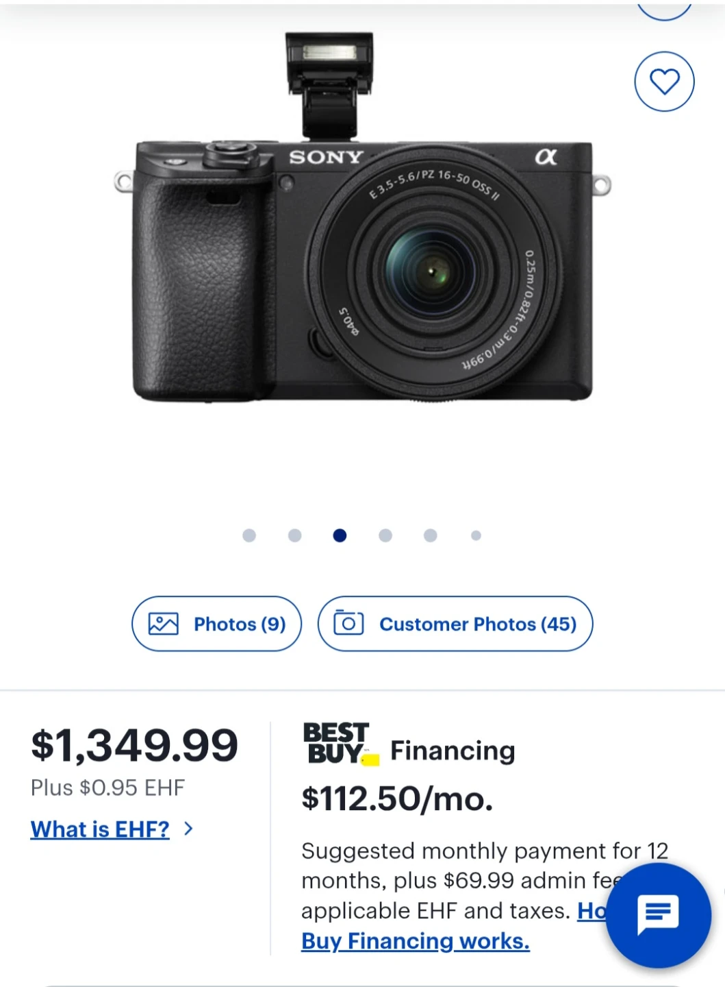 Sony Alpha 6400 APS-C Mirrorless Camera with 16-50mm Lens Kit