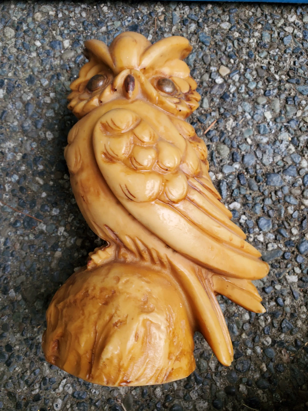 Carved  Resin  Owl Figurine
