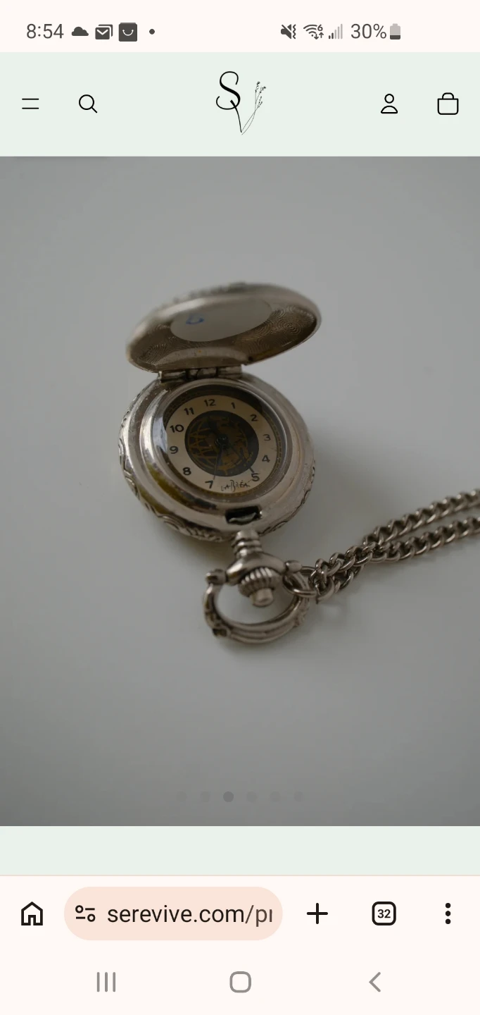 La Brea zodiac pendant pocket watch necklace - photo 3