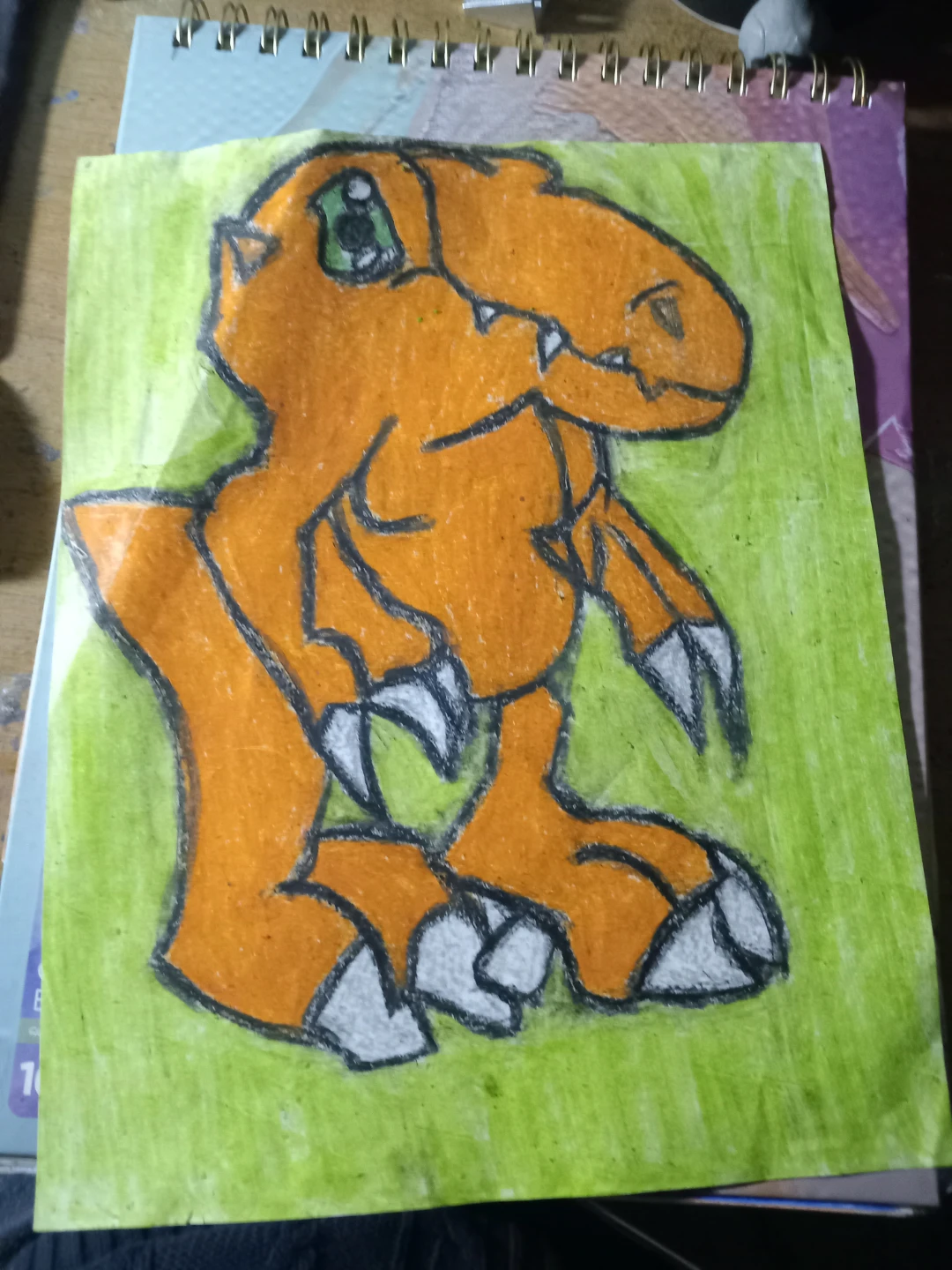 Augmon Digimon Drawing by Custom Artist Sherwin