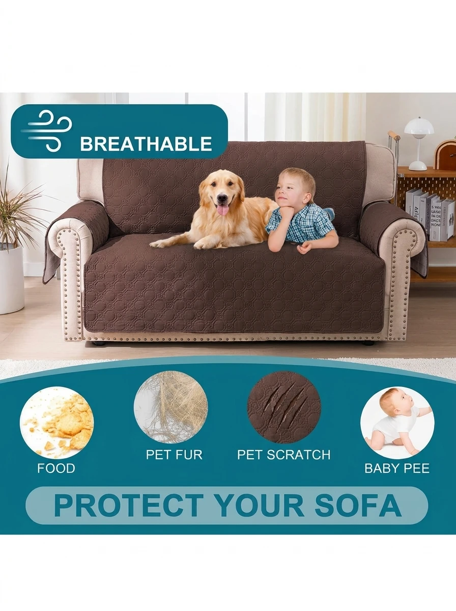 Washable Sofa Cover 2 Seater Slipcover Protector - photo 3
